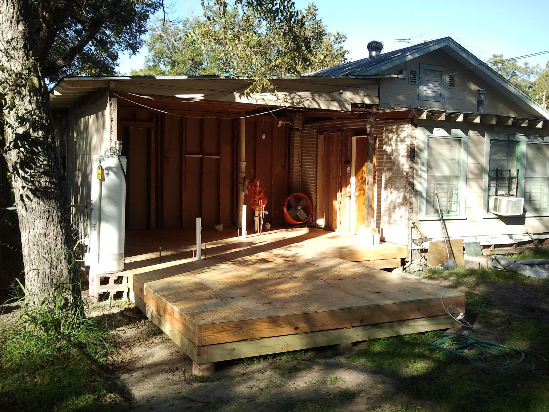 Home addition before
