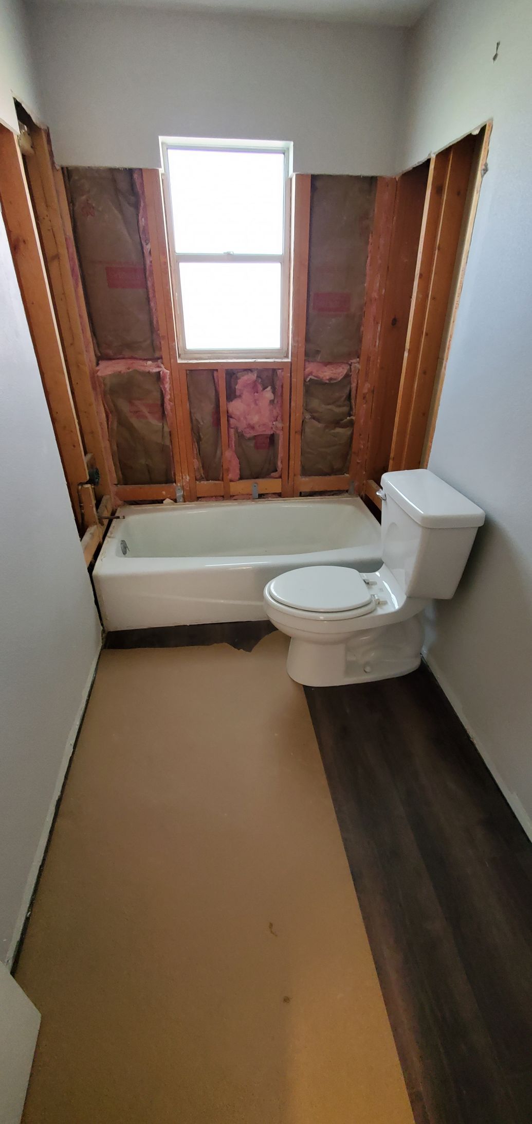 Tub shower before