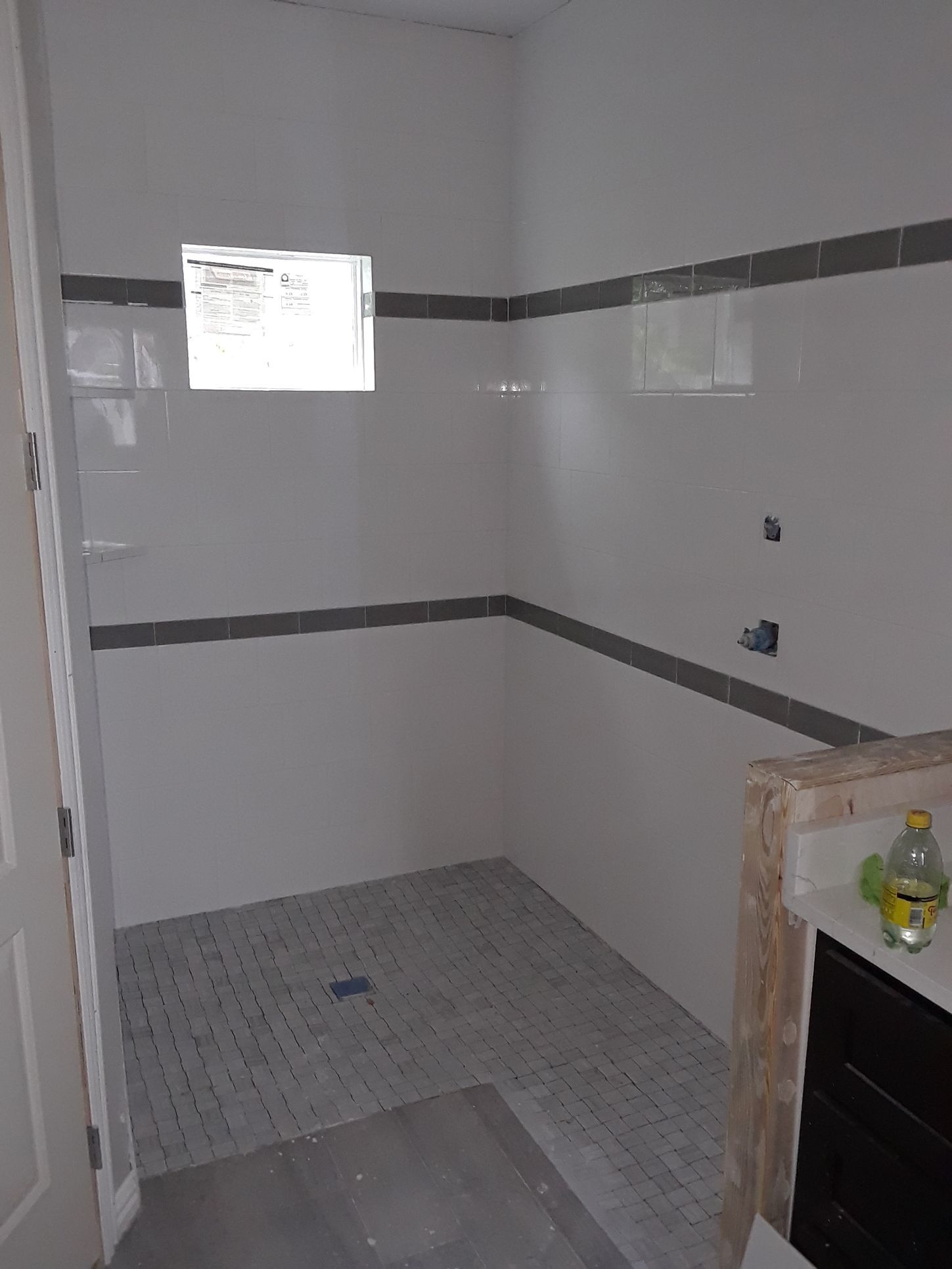 Walk-in shower after